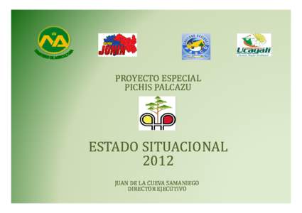 PROYECTO ESPECIAL PICHIS PALCAZU ESTADO SITUACIONAL 2012 JUAN DE LA CUEVA SAMANIEGO