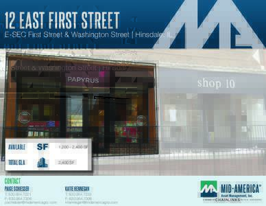 12 EAST FIRST STREET  E-SEC First Street & Washington Street | Hinsdale, IL AVAILABLE