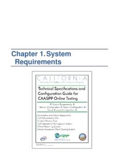 Technical Specifications and Configuration Guide for CAASPP Online Testing—Chapter 1