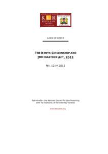 Kenya Citizenship and Immigration Act 2011