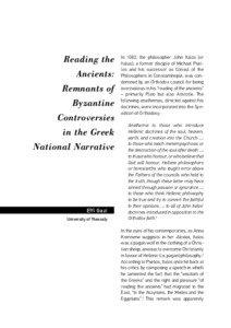 Reading the Ancients: Remnants of