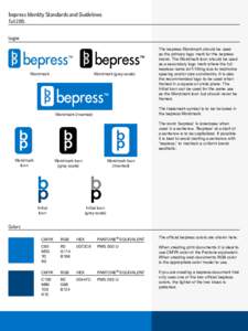 bepress Identity Standards and Guidelines Fall 2015 Logos Wordmark