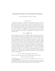 Mathematical analysis / Modular forms / Invariant theory / Moduli space / Stiefel–Whitney class / Elliptic functions / Abstract algebra / Algebraic geometry / Moduli theory