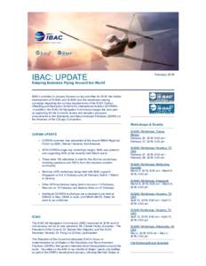 IBAC: UPDATE Keeping Business Flying Around the World February 2018