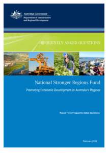 Round Three Frequently Asked Questions  February 2016 © Commonwealth of Australia 2015 ISBN3