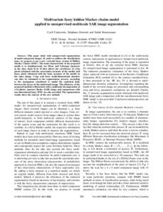 Multivariate fuzzy hidden Markov chains model applied to unsupervised multiscale SAR image segmentation Cyril Carincotte, St´ephane Derrode and Salah Bourennane GSM Group - Fresnel Institute (CNRS UMR[removed]D. U. de St 