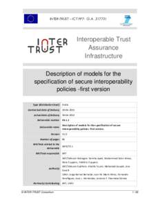 INTER-TRUST – ICT FP7- G.A[removed]Interoperable Trust Assurance Infrastructure Description of models for the