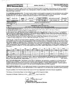 Executive Order: 2014 GENERAL MOTORS LLC HDOE A[removed]