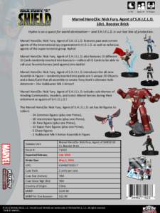 1+ Hrs  Ages 14+ 2+ Players Marvel HeroClix: Nick Fury, Agent of S.H.I.E.L.D. 10ct. Booster Brick