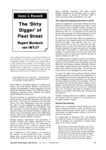 The Dirty Digger of Fleet Street: Rupert Murdoch - an INTJ