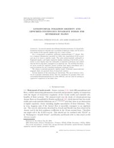 ELECTRONIC RESEARCH ANNOUNCEMENTS IN MATHEMATICAL SCIENCES Volume 17, Pages 80–89 (October 12, 2010) S[removed]AIMS[removed]doi:[removed]era[removed]