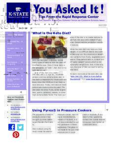 Kansas State University Research & Extension Newsletter Title March 2018