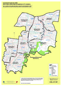 Local Government Act 1989 ELECTORAL STRUCTURE OF BANYULE CITY COUNCIL NOTE: By Order in Council made under Section 220Q(k)of the Local Government Act 1989, the boundaries of the wards of the Banyule City Council are fixe