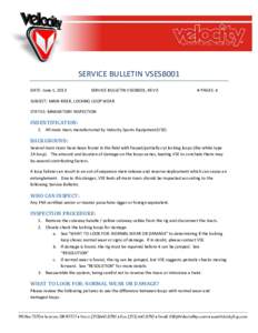 Microsoft Word - Service Bulletin, VSESB001.docx