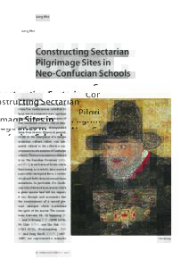 Jung Min  Constructing Sectarian Pilgrimage Sites in Neo-Confucian Schools Introduction