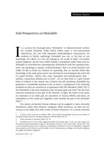 William Sayers  Irish Perspectives on Heimdallr