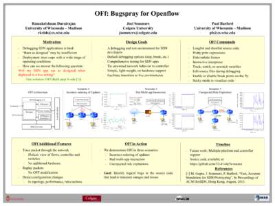 ! ! ! !  OFf: Bugspray for Openflow