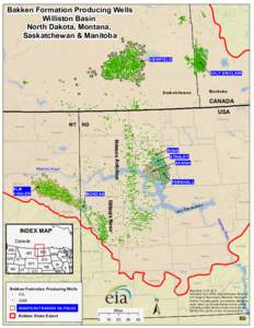 Bakken Formation Producing Wells Williston Basin North Dakota, Montana, Saskatchewan & Manitoba  !