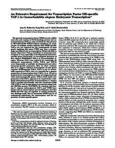 THE JOURNAL OF BIOLOGICAL CHEMISTRY © 2004 by The American Society for Biochemistry and Molecular Biology, Inc. Vol. 279, No. 15, Issue of April 9, pp[removed] –15347, 2004 Printed in U.S.A.