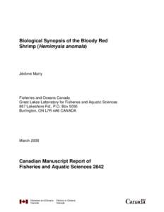Guide for the Production of Fisheries and Oceans Canada Reports