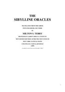 THE  SIBYLLINE ORACLES