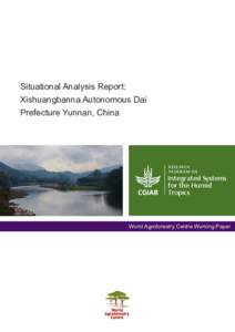 Situational Analysis Report: Xishuangbanna Autonomous Dai Prefecture Yunnan, China RESEARCH PROGRAM ON