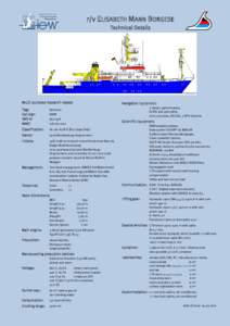 Multi-purpose research vessel for  non-living recources, world-wide operation