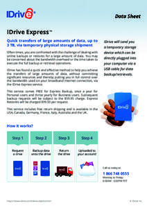 Data Sheet  IDrive Express TM