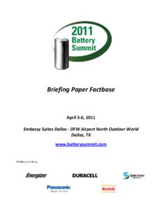 Microsoft Word - Battery Recycling Summit – Briefing Paper Factbase