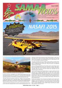 news  Issue 4 of 2015 Newsletter of the South African Model Aircraft Association Published electronically/digitally.