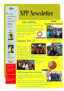 NPP Newsletter  IN THIS ISSUE: 