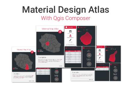 Material Design Atlas With Qgis Composer y y
