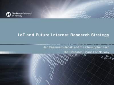 Strategic ICT research in Norway, The Research Council of Norway