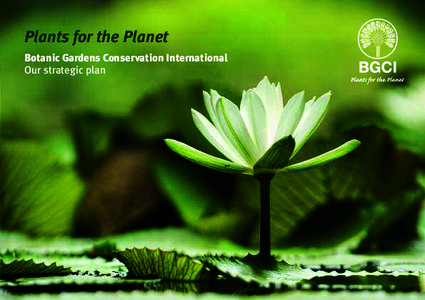 Plants for the Planet Botanic Gardens Conservation International Our strategic plan is in uncharted territory, with nature on “theHumanity