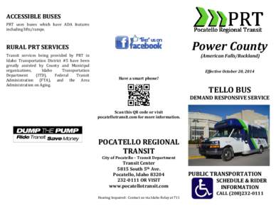 Pocatello Regional Transit / Transportation in Idaho / Pocatello /  Idaho / Public transport / Personal rapid transit / Transport / Idaho / Transportation planning