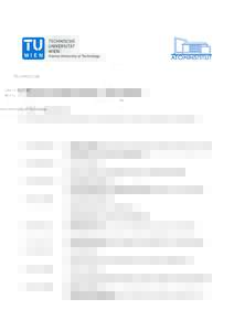 Superconductivity Seminar Summer Term 2015 This seminar takes place on Mondays, 16:15 in the library of the Atominstitut, StadionalleeMarch 2015