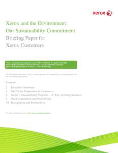 Microsoft Word - Customers- Xerox and Sustainability Briefing PaperWord Version _2_.doc