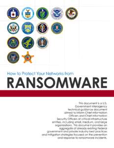 How to Protect Your Networks from Ransomware: Technical Guidance Document