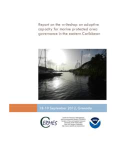 Report on the writeshop on adaptive capacity for marine protected area governance in the eastern CaribbeanSeptember 2012, Grenada