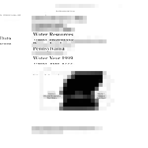 WATER RESOURCES DATA - PENNSYLVANIA, Water Resources Data Pennsylvania