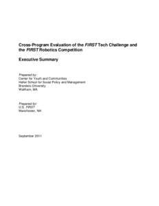 Microsoft Word - FTC-FRC Cross Program Evaluation Executive Summary Final 11-11