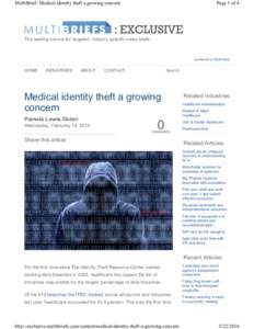 http://exclusive.multibriefs.com/content/medical-identity-theft