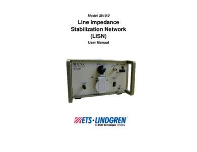 Graduate Record Examinations / NST / Evaluation / Education / ETS-Lindgren / Line Impedance Stabilization Network