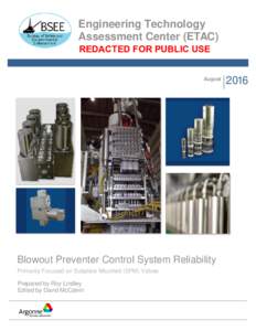Blowout Preventer Control System Reliability