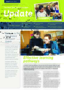 Issue 9 JuneThe New Zealand Curriculum Update In this issue: