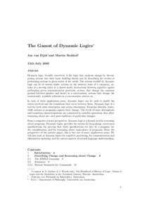 Philosophical logic / Model theory / Non-classical logic / Dynamic logic / Epistemic modal logic / Kripke semantics / First-order logic / Hoare logic / Actor model / Logic / Mathematical logic / Modal logic
