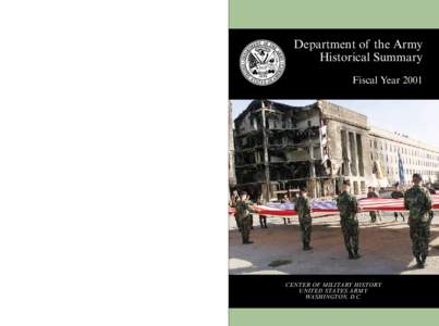 Department of the Army Historical Summary 2001