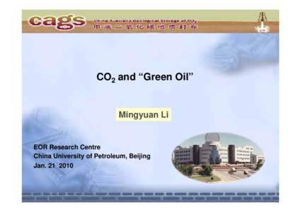 Microsoft PowerPoint - 2 CO2 and Green oil(Australia20100115).ppt