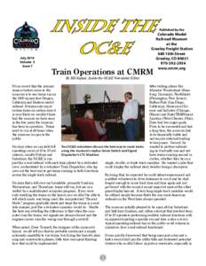 July 2014 Volume 5 Issue 7 Inside the OC&E