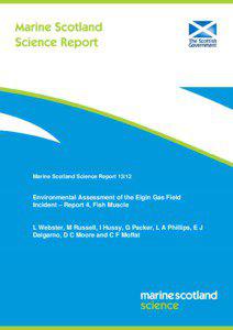 Marine Scotland Science Report[removed]Environmental Assessment of the Elgin Gas Field